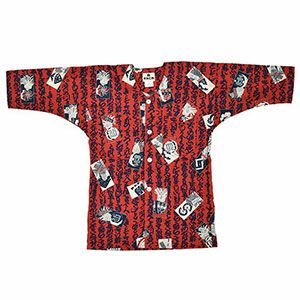 鯉口シャツ　文字まとい