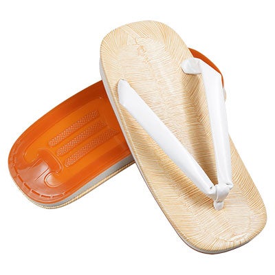 アメ底雪駄　白鼻緒