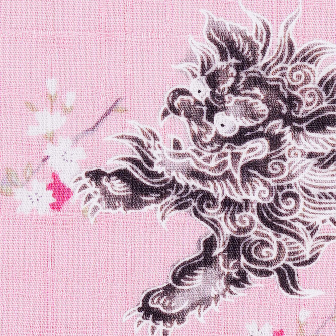唐獅子 ピンク