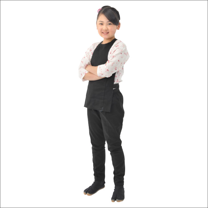 東京江戸一 鯉口シャツ 青縞 正藍染 （大人用）巾広・特長 （女性用