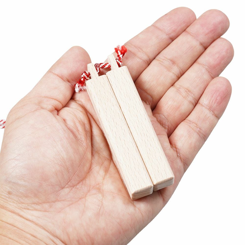 拍子木（ひょうしぎ）　素材：ブナ　長さ：8cm