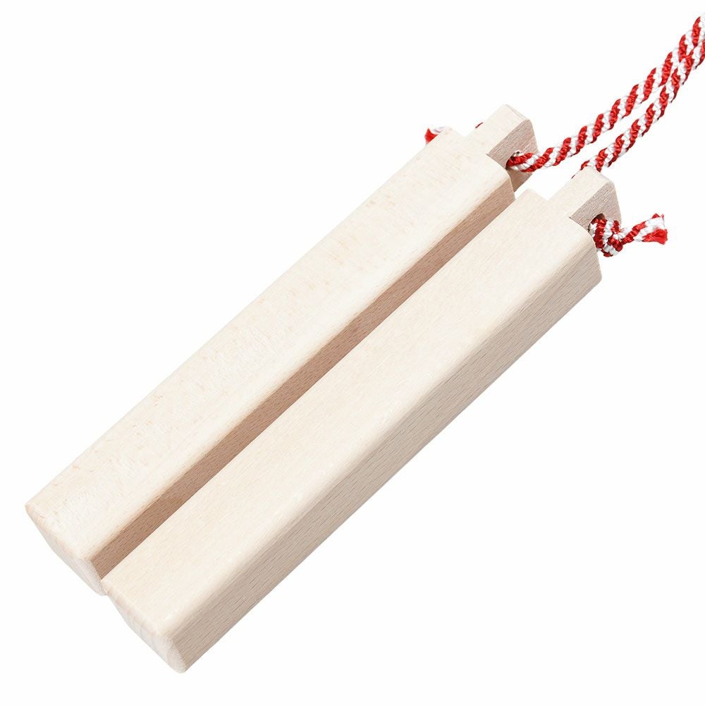 拍子木（ひょうしぎ）　素材：ブナ　長さ：13.5cm