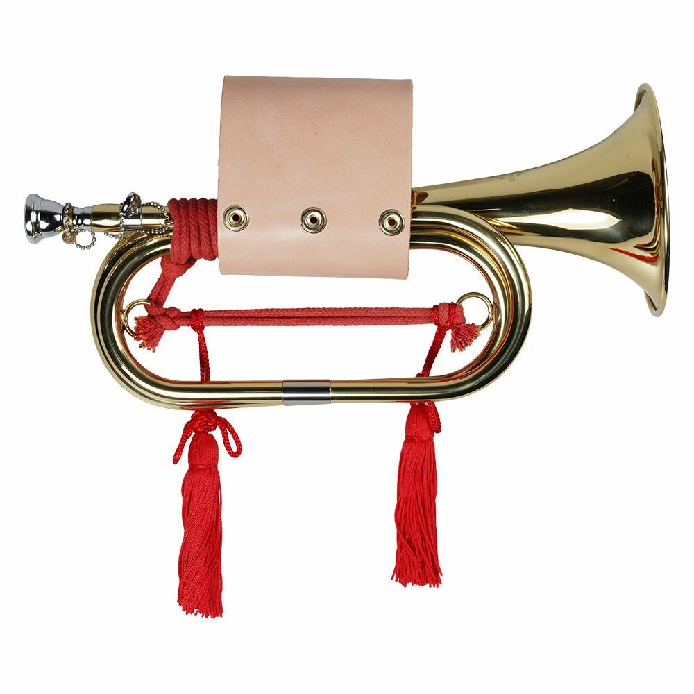 本革製　信号ラッパホルダー　ヌメ革