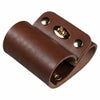 本革製　ラッパホルダー　こげ茶色