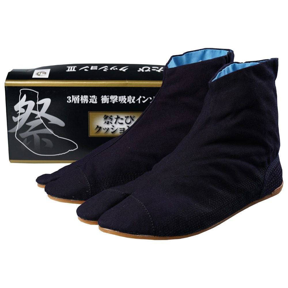 力王 クッションスリー 地下足袋 藍染 5枚こはぜ 22.5cm～29.0cm