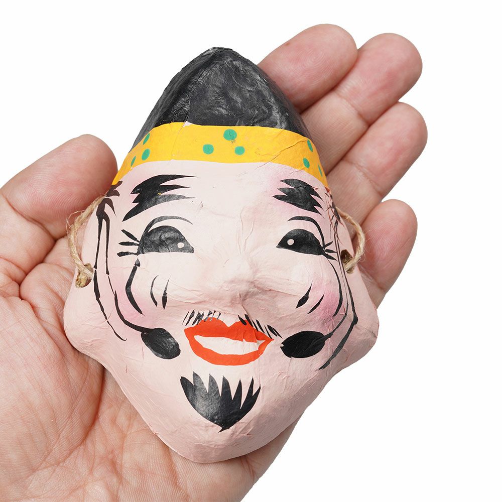 髪飾り用 ミニお面 恵比寿様 紙製 | 祭り用品専門店の祭すみたや