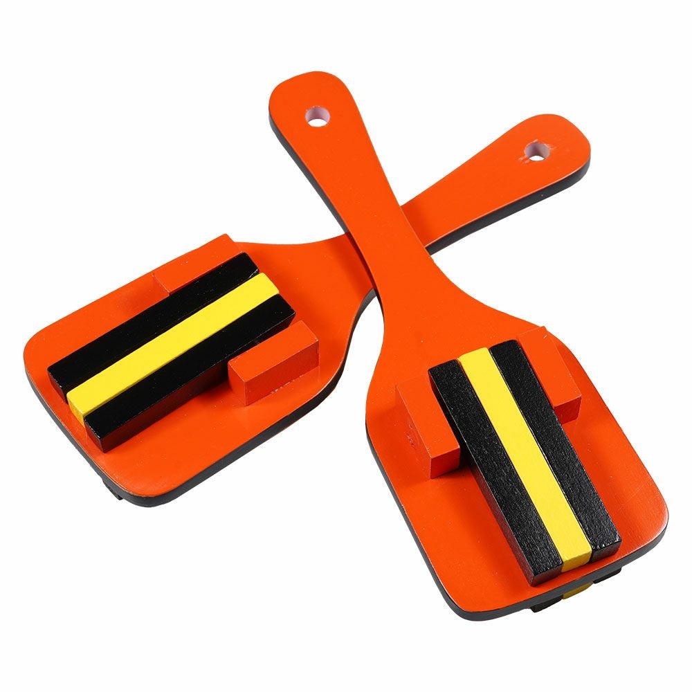 カラー鳴子 青 2個1組 裏表3連 両バチ | 祭り用品専門店の祭すみたや