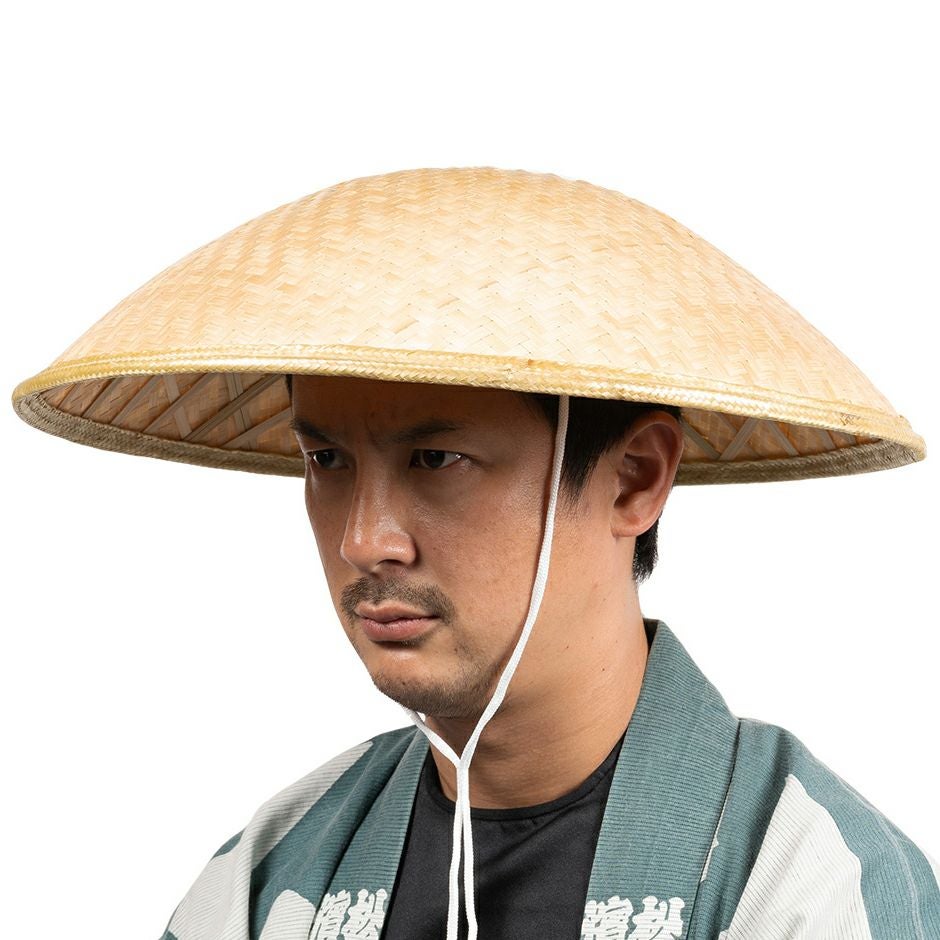 竹笠 ゴトク・あご紐付き 大人用サイズ | 祭り用品専門店の祭すみたや