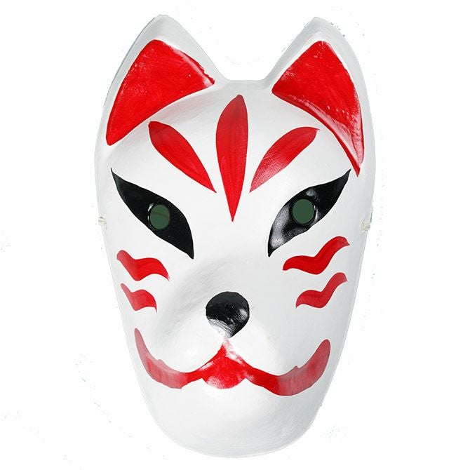 お面 狐（きつね） 張子製 アクリル塗装 | 祭り用品専門店の祭すみたや