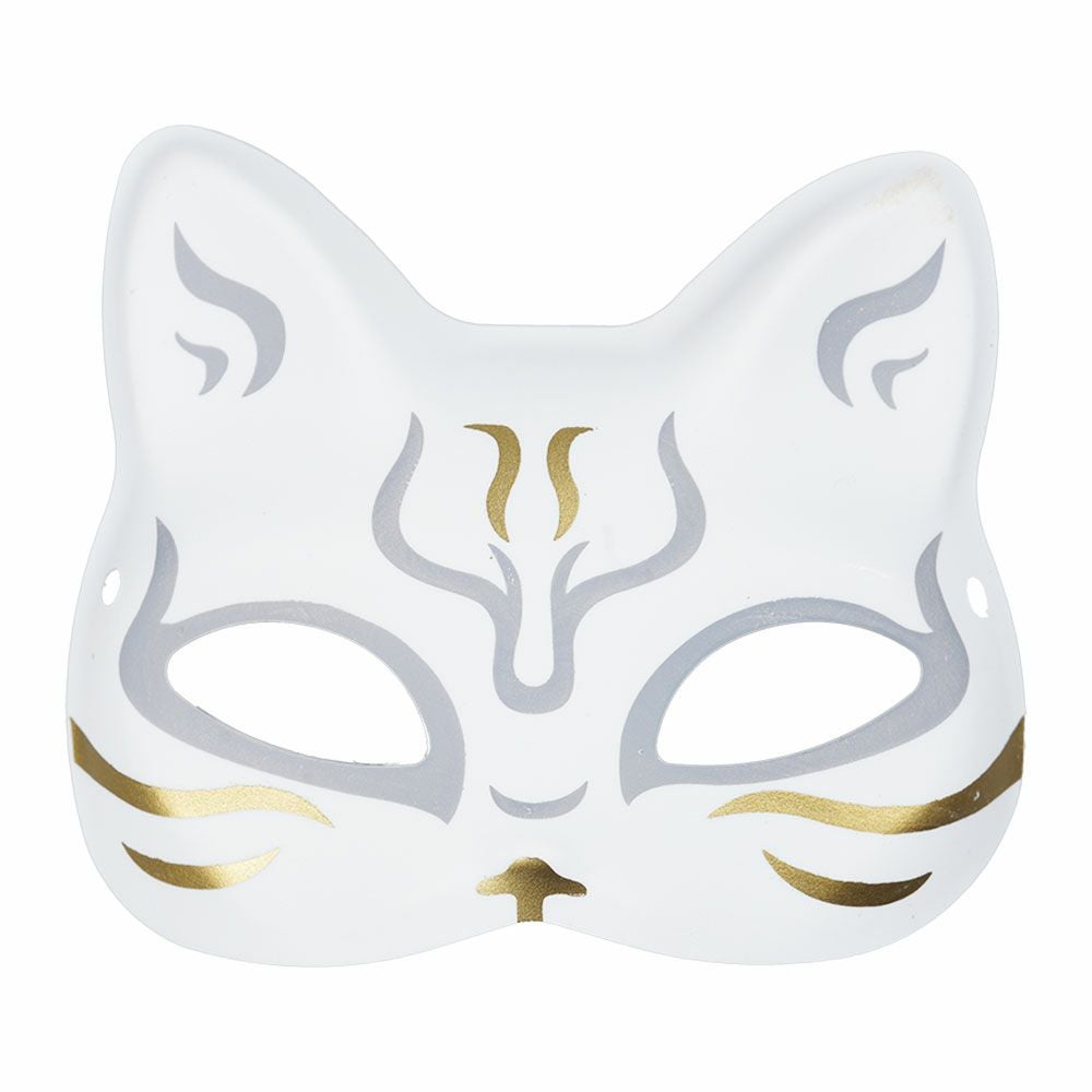 お面 猫面 さくら 房付き プラスチック製 | 祭り用品専門店の祭すみたや