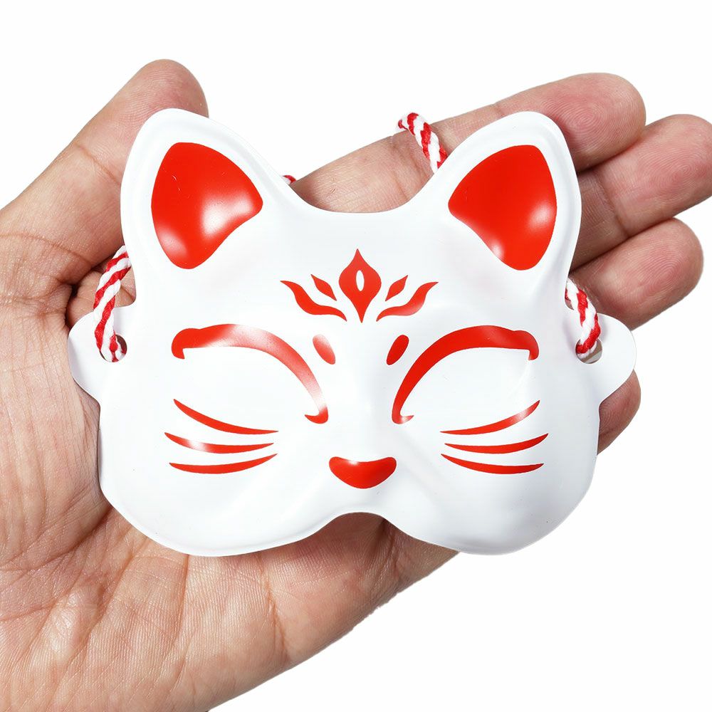 髪飾り用 ミニお面 赤鬼 紙製 | 祭り用品専門店の祭すみたや