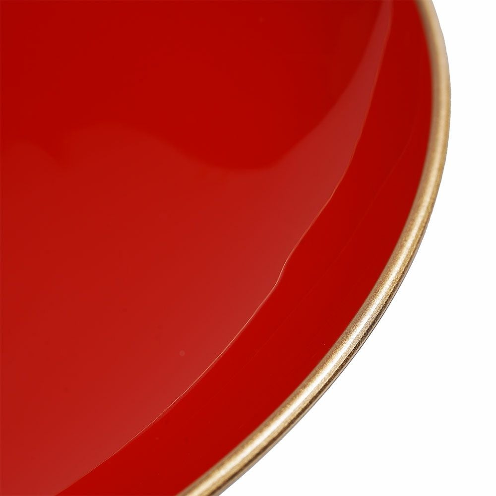 特注　名前入れ　8寸朱盃