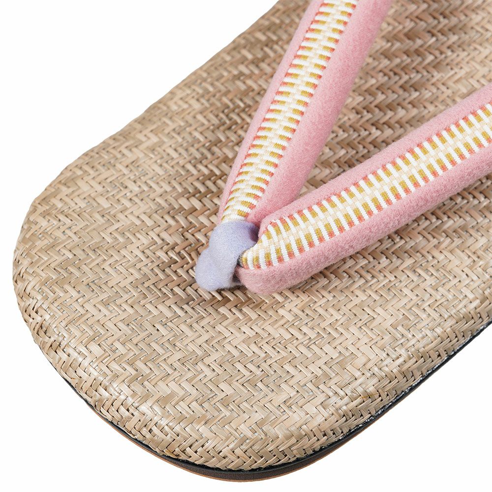 パナマ雪駄　P004　Mサイズ　雪駄底金具付き