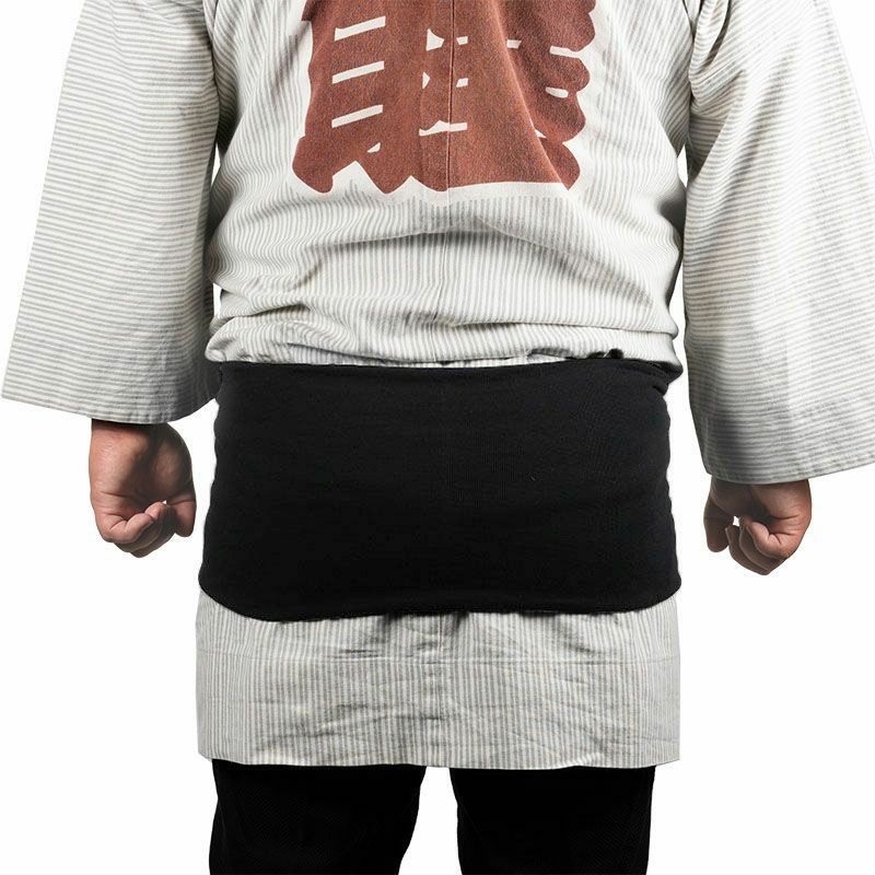 長尺　ワンタッチ巻き帯　真っ黒