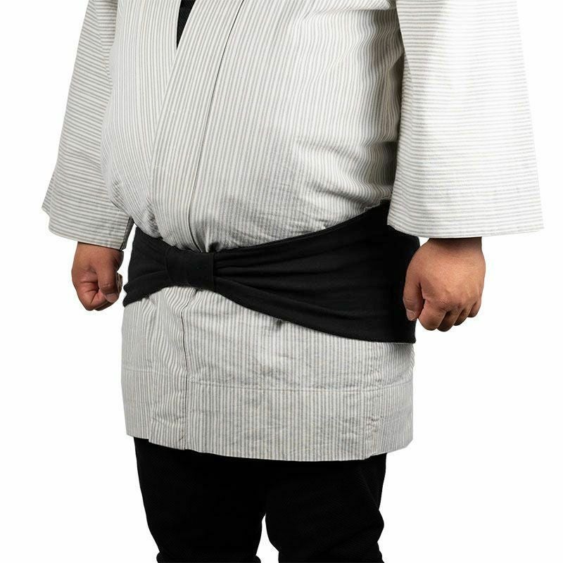 長尺　ワンタッチ巻き帯　真っ黒