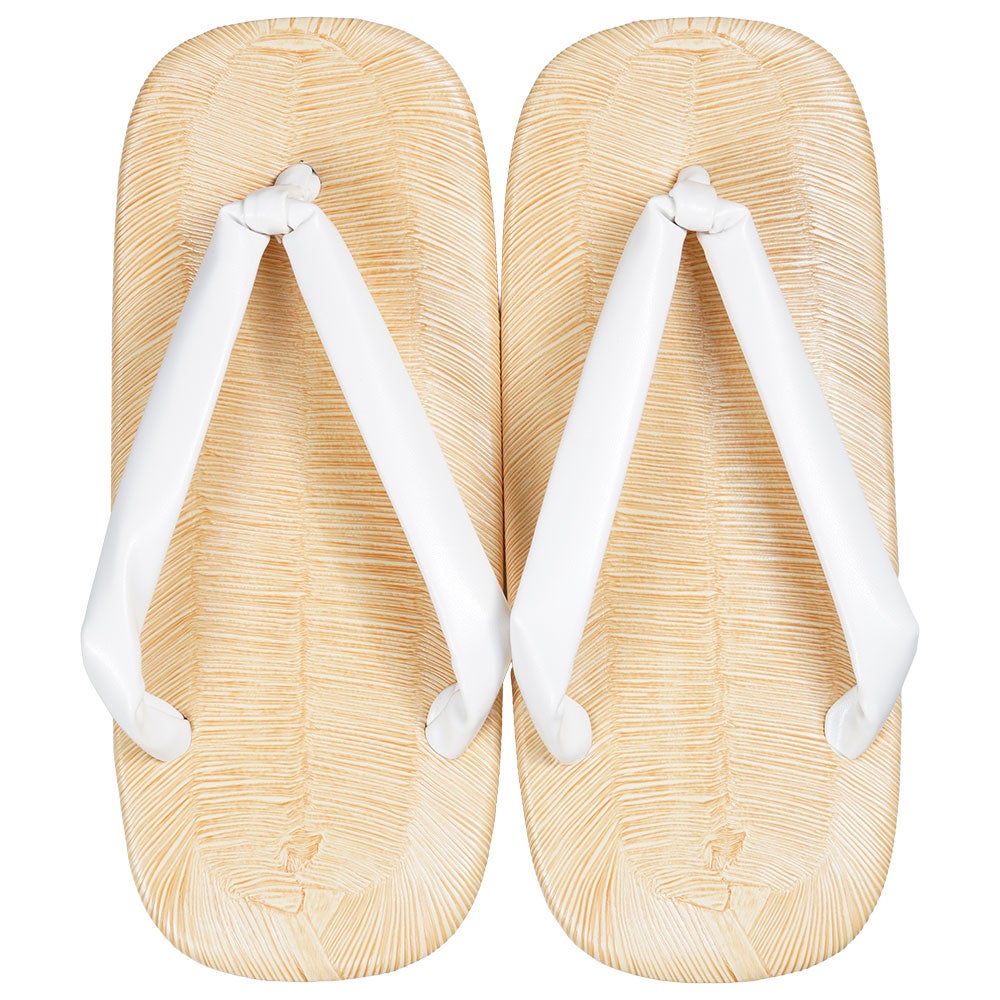 アメ底雪駄 白鼻緒 3Lサイズ 全長:約27.0cm