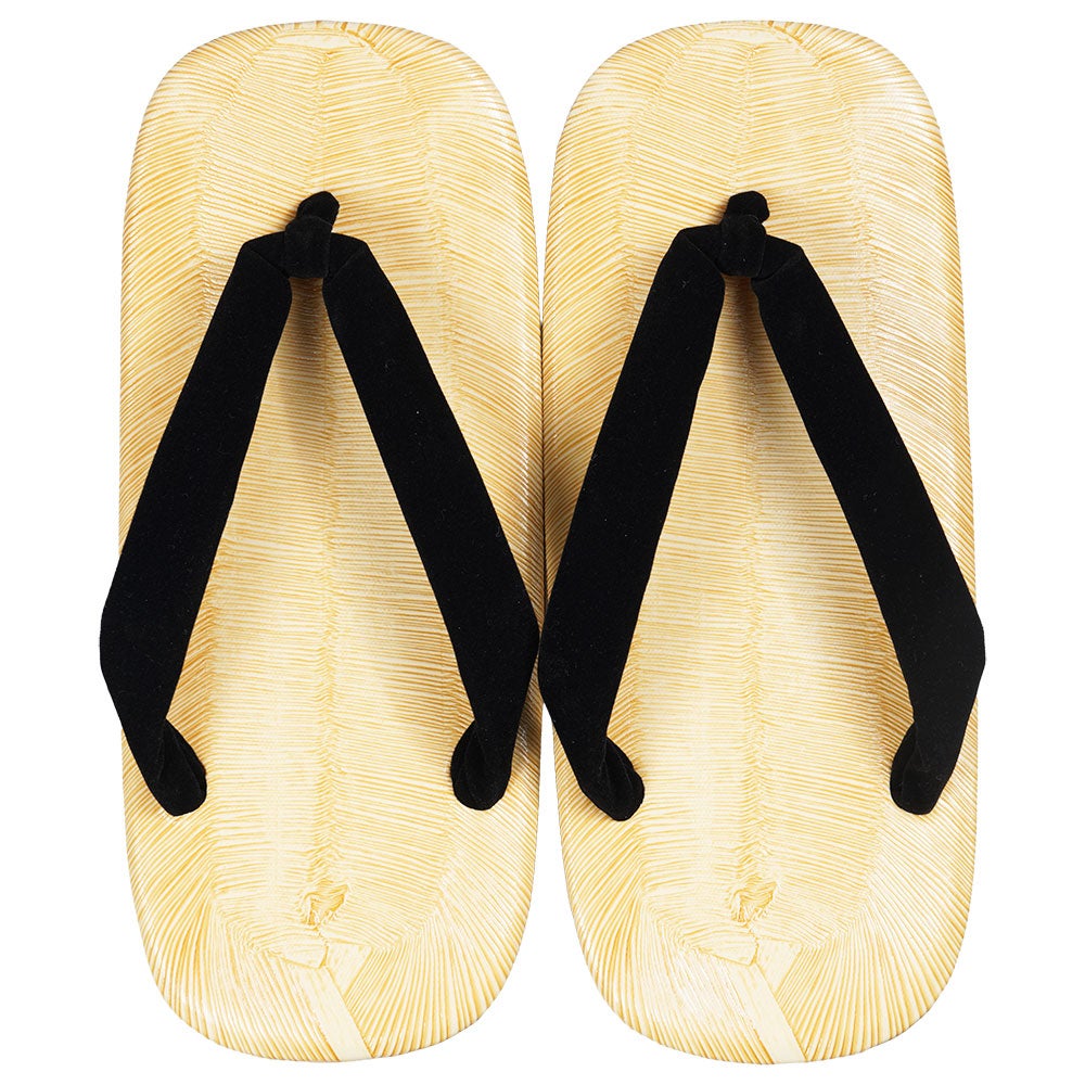 アメ底雪駄 黒鼻緒 Mサイズ