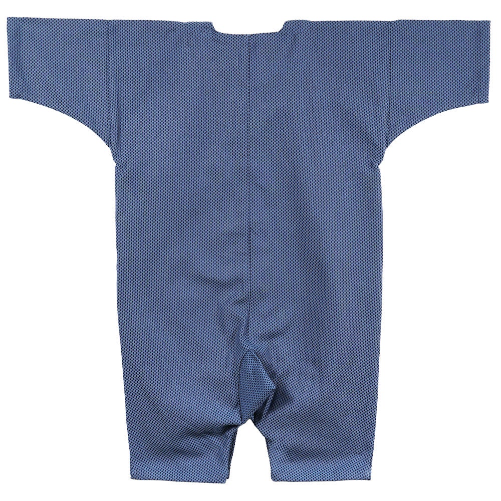 お祭りロンパース　浅葱刺子　0号