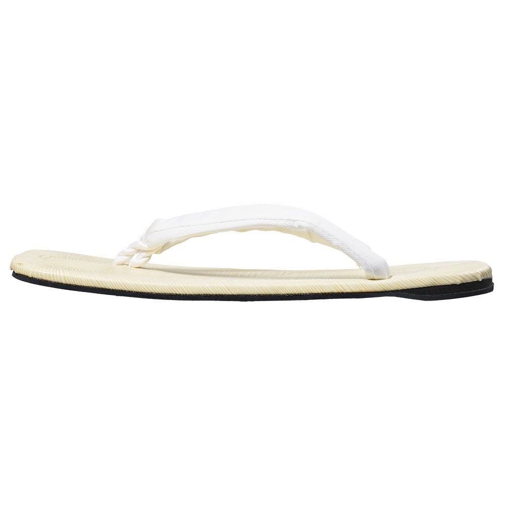 つぼ下りビニール雪駄　白鼻緒 先反り タイヤ底 並大細（約24.0cm / 7寸7分）