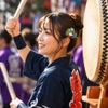 祭り髪飾り 獅子舞 緑色 ヘアクリップ付き