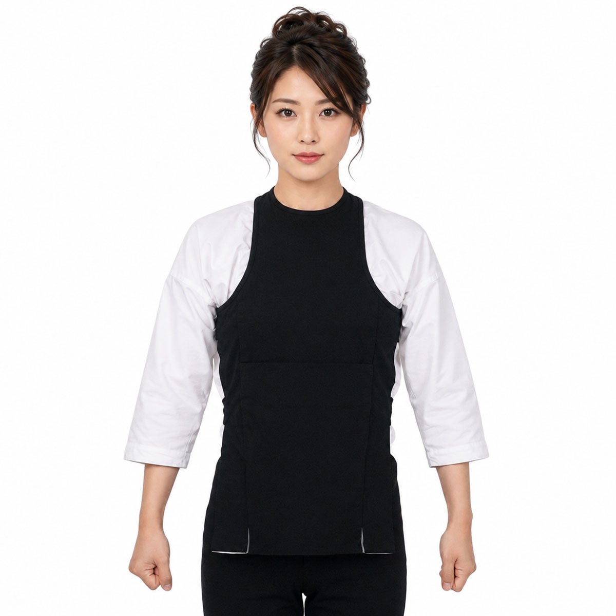 スーパーストレッチ　黒腹掛　大人用サイズ