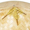 竹笠　補強タイプ　ゴトク・あご紐付き　大人用サイズ　10個セット